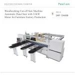 EXCITECH Woodworking Cut-off Saw Machine Automatic Panel Saw with 31KW Motor for Furniture Factory Production